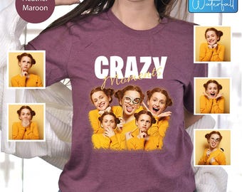 Custom Photo Printed Shirt, Customized Multiple Photo Tshirt, Custom Photo Shirt, Your Photo Shirt, Make Your Own Photo Shirts, Picture Tee