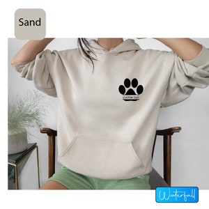 Custom Vet Tech Hoodie: Personalized Dog Name, Animal Lover Gift