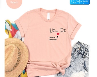 T-shirt personnalisé avec texte pour femme, T-shirt personnalisé, T-shirt votre texte, T-shirt personnalisé, Chemise personnalisée pour femme, Chemise avec texte personnalisé, T-shirt personnalisé