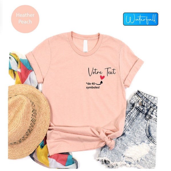 T-shirt personnalisé avec texte pour femme, T-shirt personnalisé, T-shirt votre texte, T-shirt personnalisé, Chemise personnalisée pour femme, Chemise avec texte personnalisé, T-shirt personnalisé