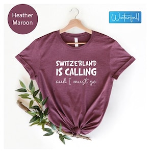 Switzerland T-Shirt: Swiss Lover Tee, Tourist Gift