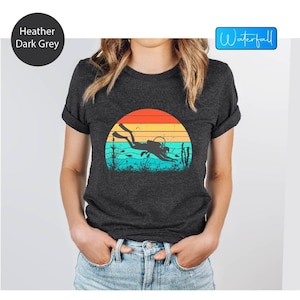 Retro Scuba Diving Shirt: Diver Gift, Holiday Vacation Shirt
