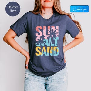 Retro Sun Salt Sand Tee: Beach Vibes Summer Shirt