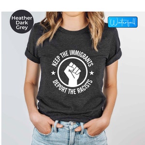 Chemise d'immigrants, T-shirt antiraciste, T-shirt des droits de l'homme, Chemise de l'égalité des droits, Cadeau de militant, T-shirt d'immigrant, Chemise antiracisme, Chemise de l'égalité
