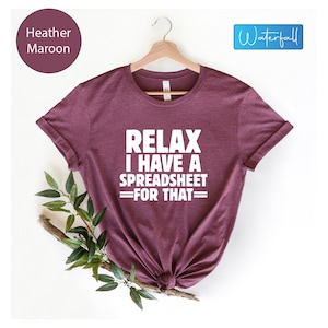 Ich habe eine Tabelle für dieses Shirt, Buchhalter Tshirt, Tabelle Shirt, Buchhalter Shirt, Buchhalter Geschenk