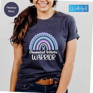 Rheumatoid Arthritis Warrior Shirt: Rainbow Ribbon Tee