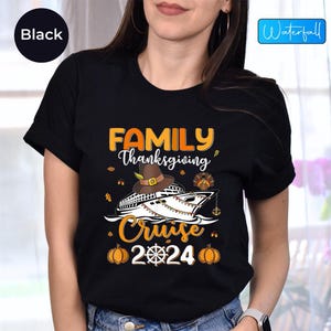 Thanksgiving Cruise 2024 Shirt: Family Cruise Squad, Halloween Cruisin&#39; Crew