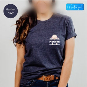 Sheep Pocket Custom Name Shirt, Sheep Lover Custom Pocket Shirt, Sheep Pocket Shirt, Custom Farmer Shirt, Sheep Lover Gift, Pocket Nmae Tee