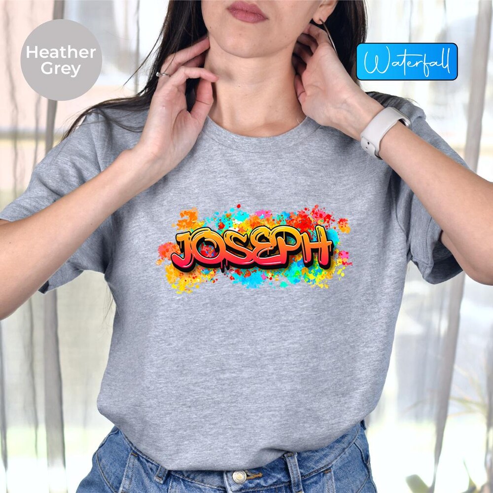 Custom Name Tee, Graffiti Custom Tee, Custom Name Shirt, Customized Shirt,Custom Shirt, Graffiti Shirt, Personalized Tee, Custom Text Shirt Moderndaydecors