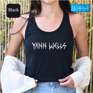 Custom Heavy Metal Tank Top, Tank Top With Your Text in Gothic Death Metal Font, Personalized Heavy Metal Goth Font Gifts for Men Women