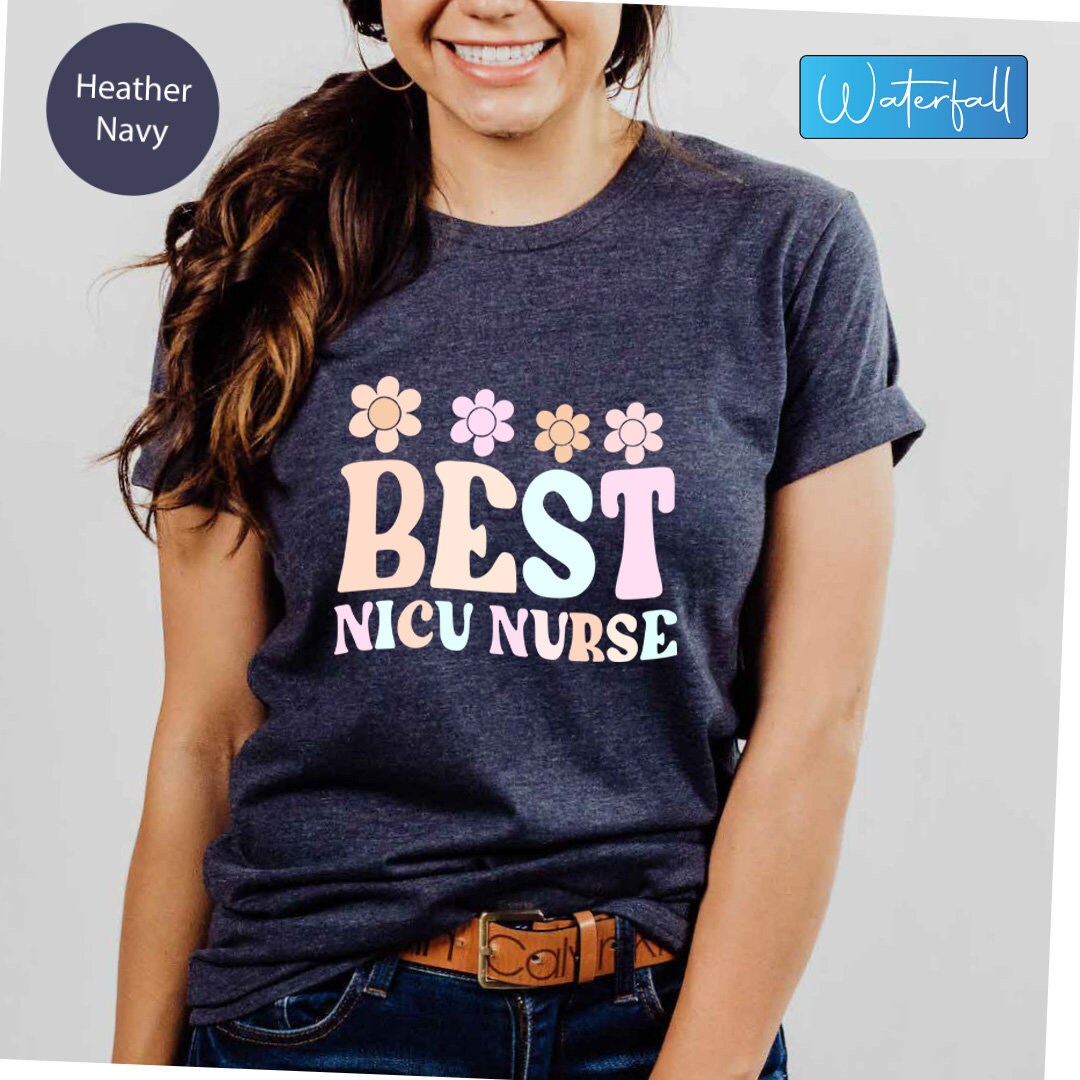 Best Nicu Nurse Flower Shirt Gift for Nicu Nurse Retro Nicu Etsy Canada
