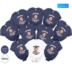 T-shirt personnalisé avec nom photo d'anniversaire, t-shirt photo personnalisé pour fête d'anniversaire, cadeau d'anniversaire, t-shirt d'anniversaire visage personnalisé, t-shirt d'anniversaire visage prénom