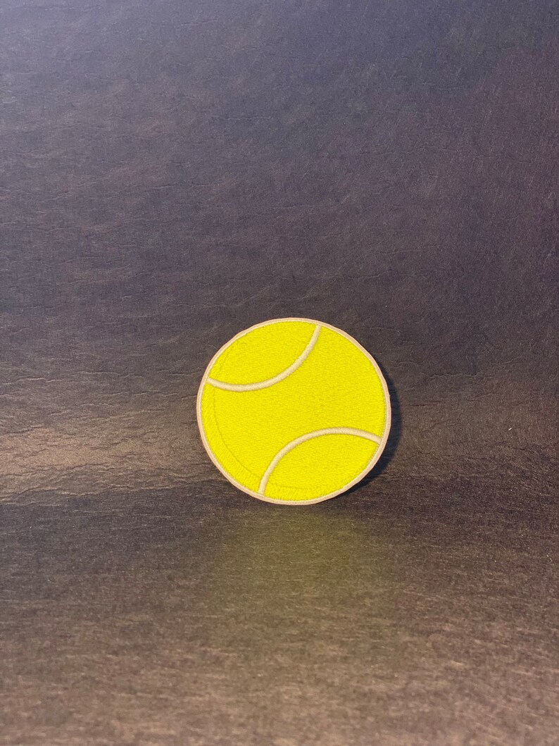 Yellow Tennis Ball Iron on Patch Etsy