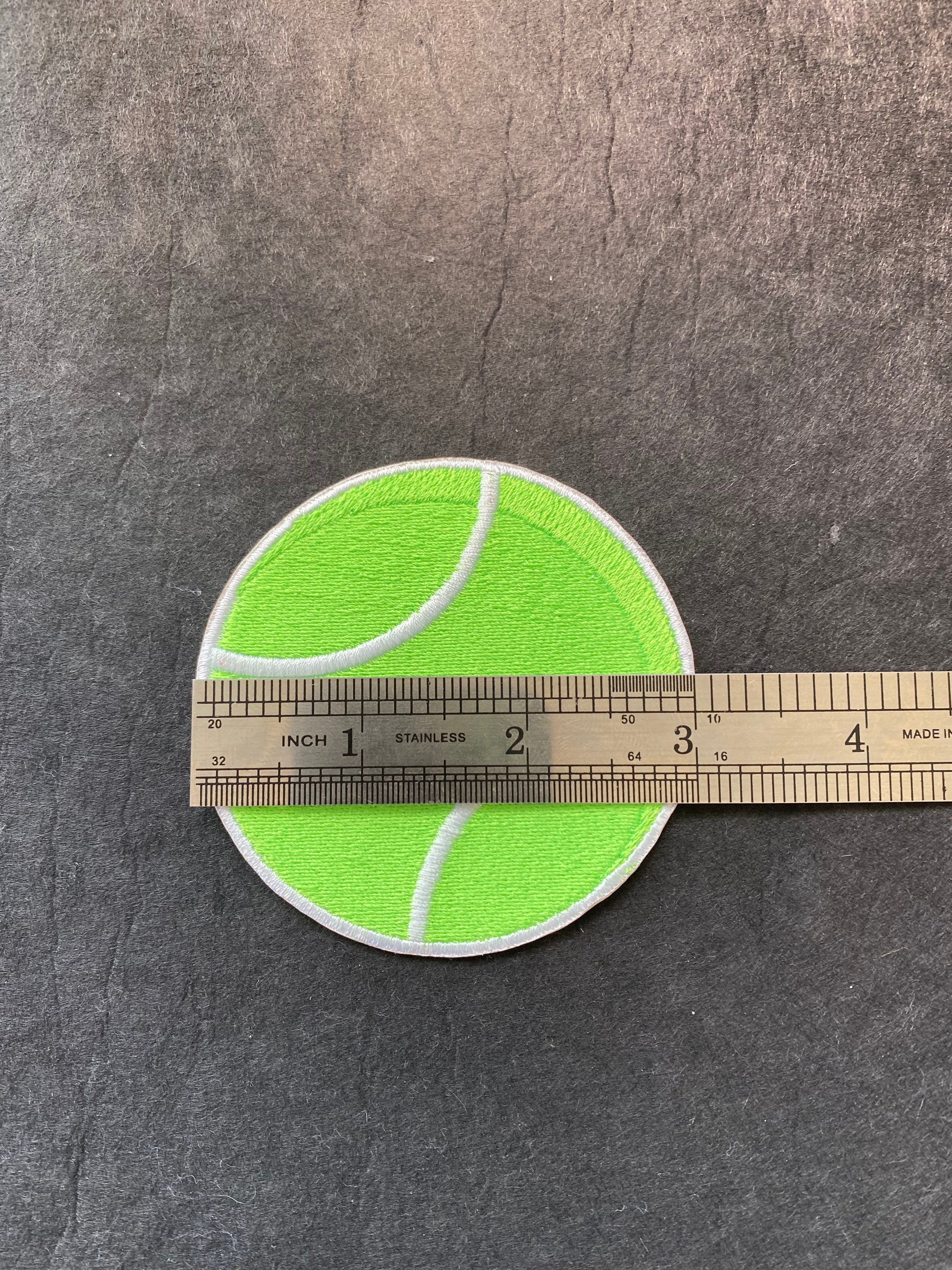 Green Tennis Ball Iron on Patch Etsy