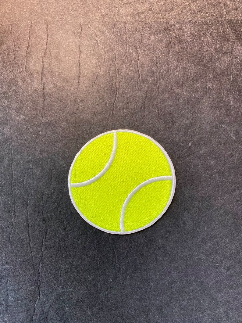 Yellow Tennis Ball Iron on Patch Etsy