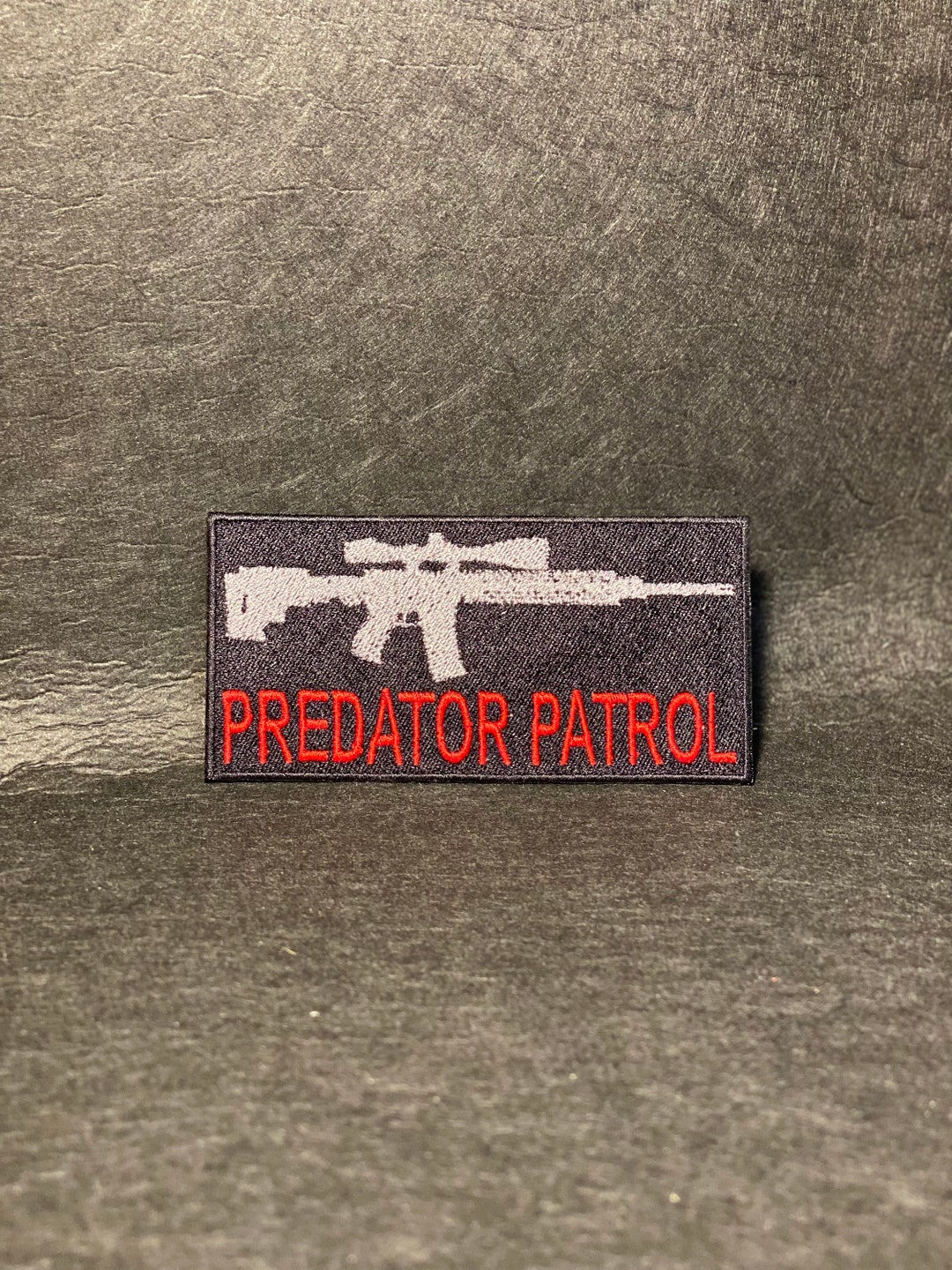 Predator Patrol Iron on Patch - Etsy