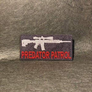 Predator Patrol Iron on Patch