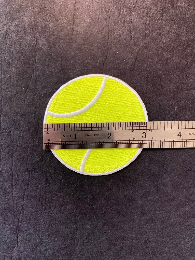 Yellow Tennis Ball Iron on Patch Etsy