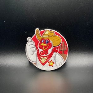 Cowboy Chicken Iron on Patch