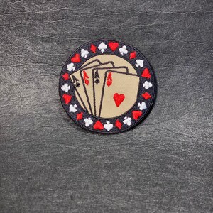 Spielkarten Bügelbild