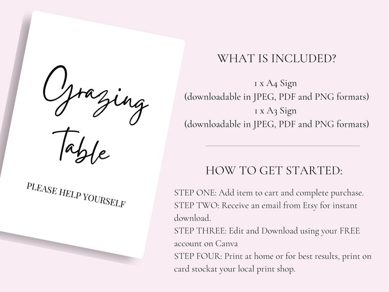 Grazing Table Sign Grazing Table Sign Printable Event - Etsy Australia