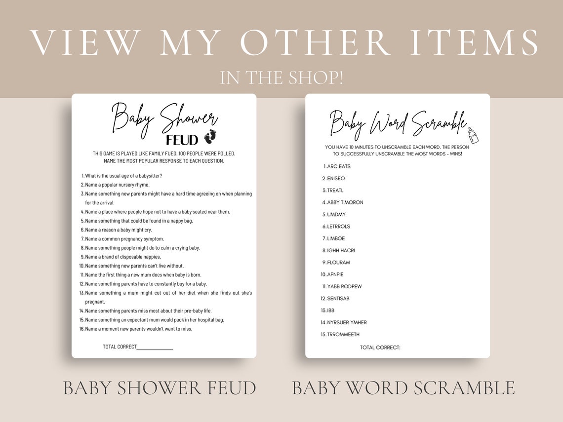 Shit Happens Name That Poo Guess the Sweet Mess Baby Shower - Etsy ...