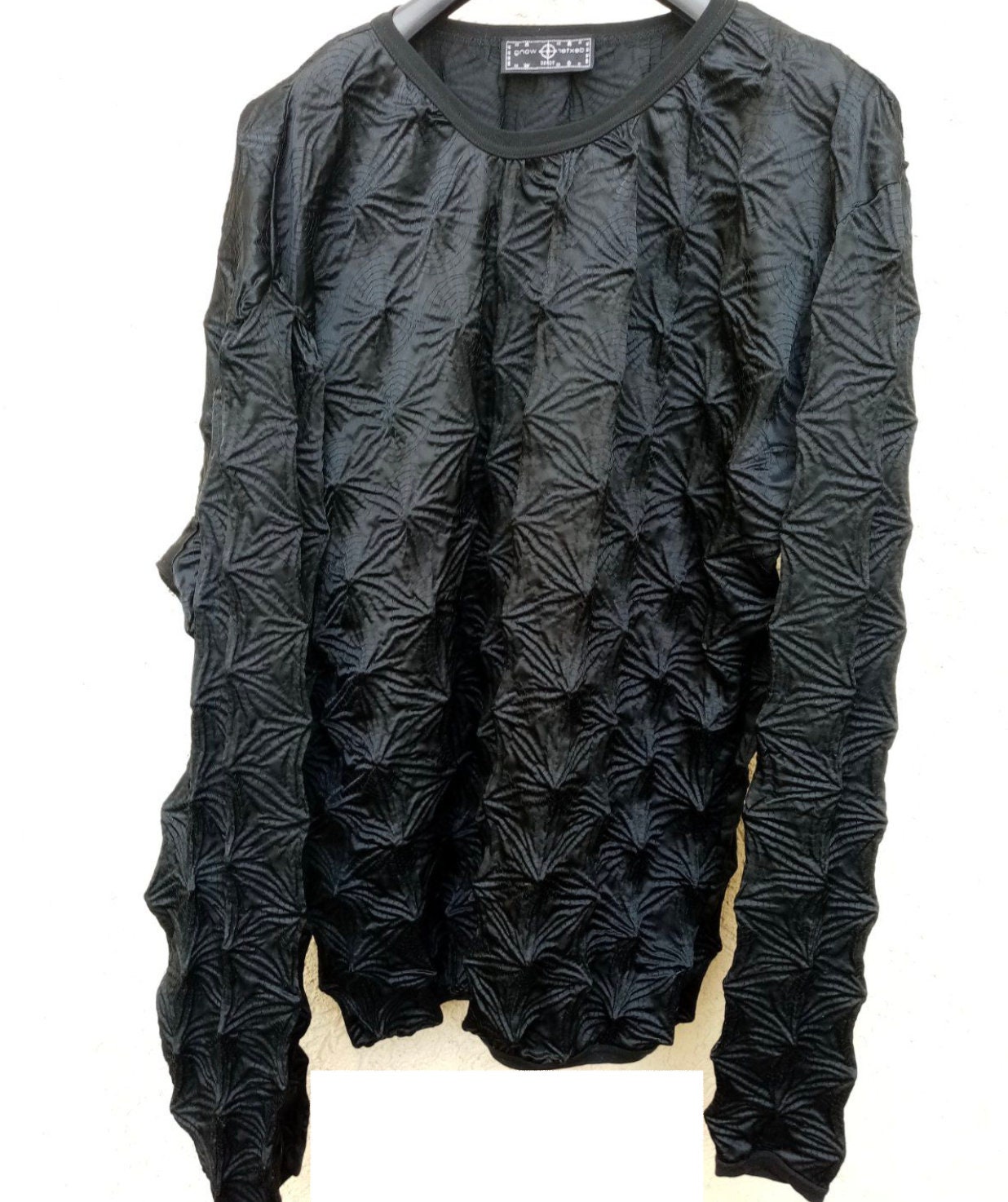 Vintage DEXTER WONG Torso Black Spiky Shirt 1995 Michael
