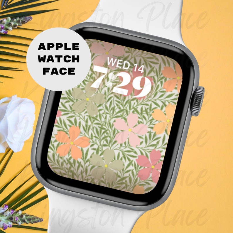 Midcentury Modern Apple Watch Face Retro Flower Apple Watch Etsy