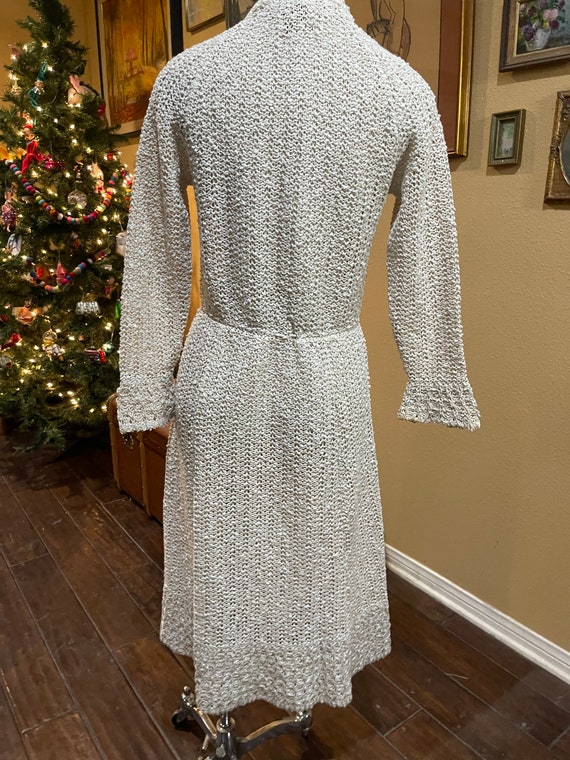 Vintage 1970’s 40’s Style Crochet Dress - image 4