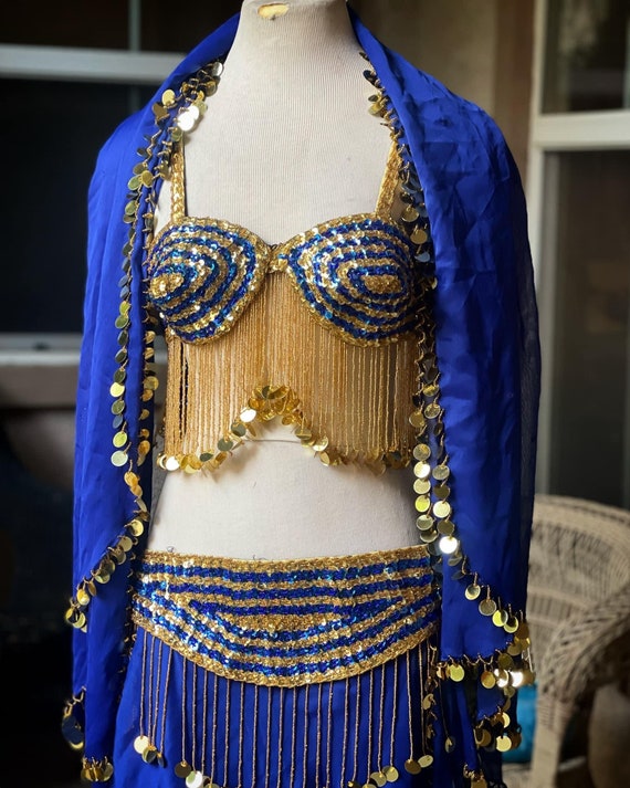 Vintage 1970’s sequin Belly Dancer costume - image 7
