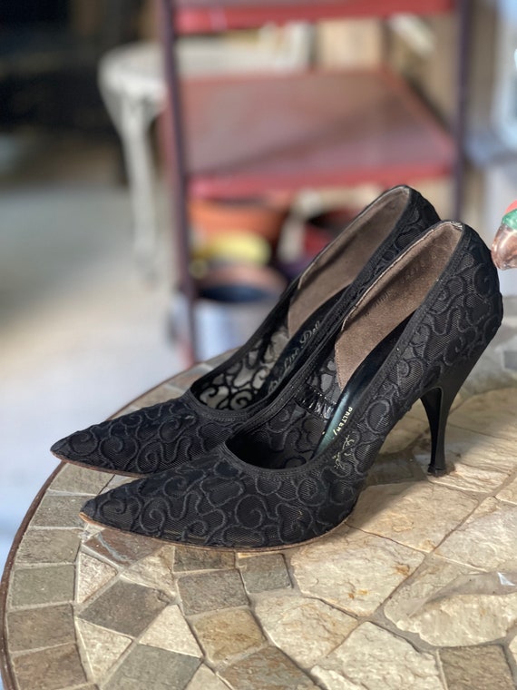 Vintage 1950’s Black Pumps by De Liso Debs