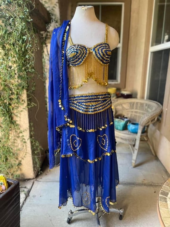 Vintage 1970’s sequin Belly Dancer costume - image 2