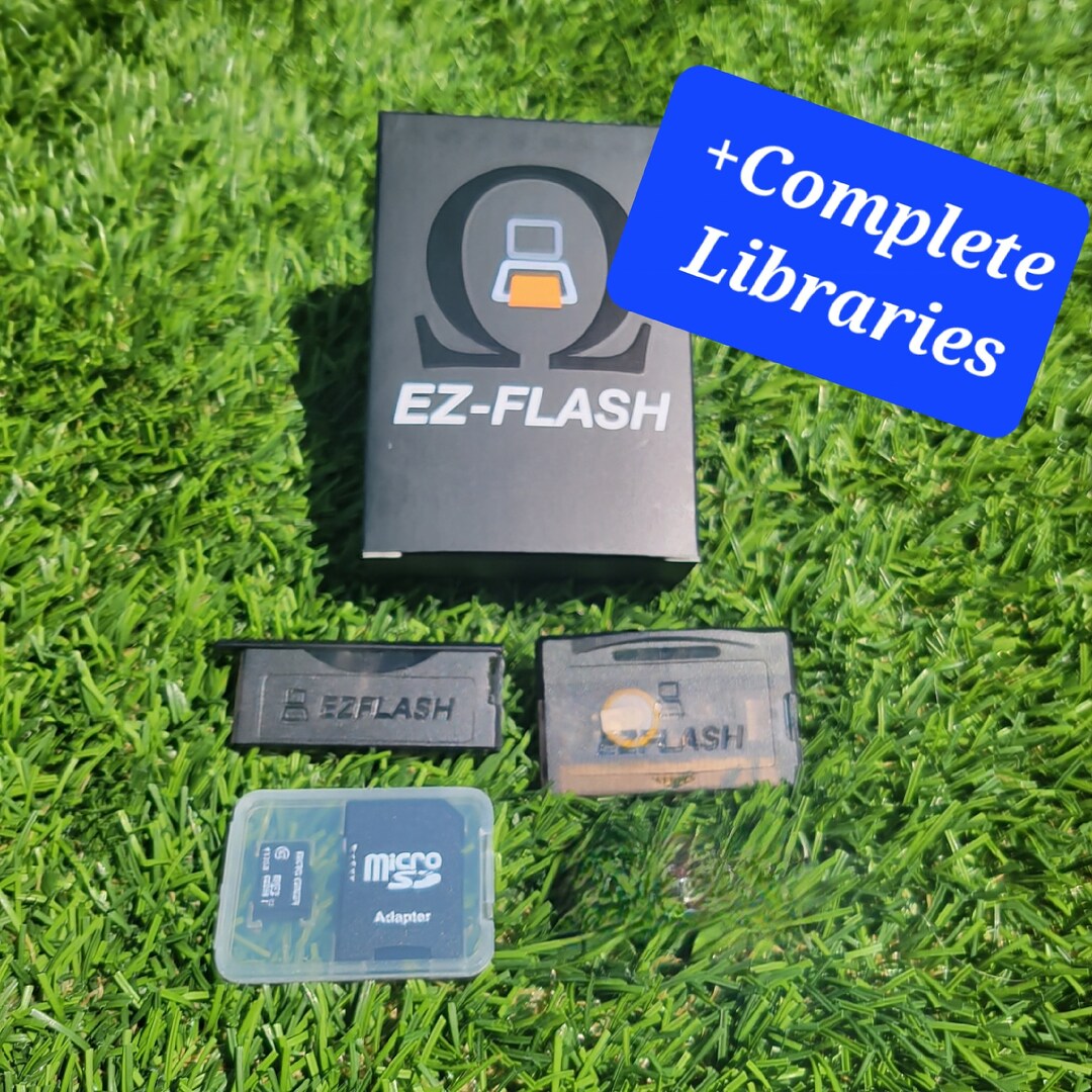 EZ Flash Omega for GBA / DS Lite Fully Loaded 32GB Micro Sd Memory Card