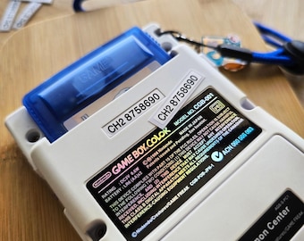 Reproduction Serial Number Labels for Gameboy and Emulation Systems