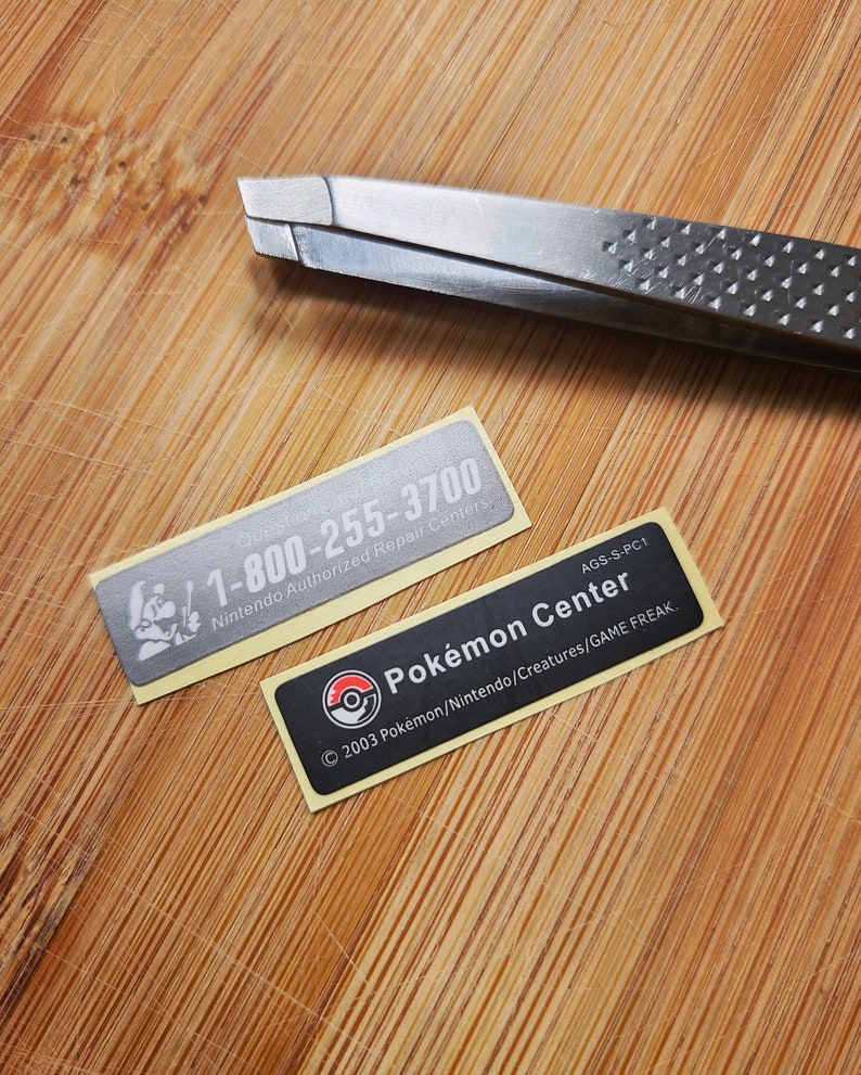 Nintendo Help Line Labels for Gameboy and Retro Consoles - Poké Center, Mario Variant image 2