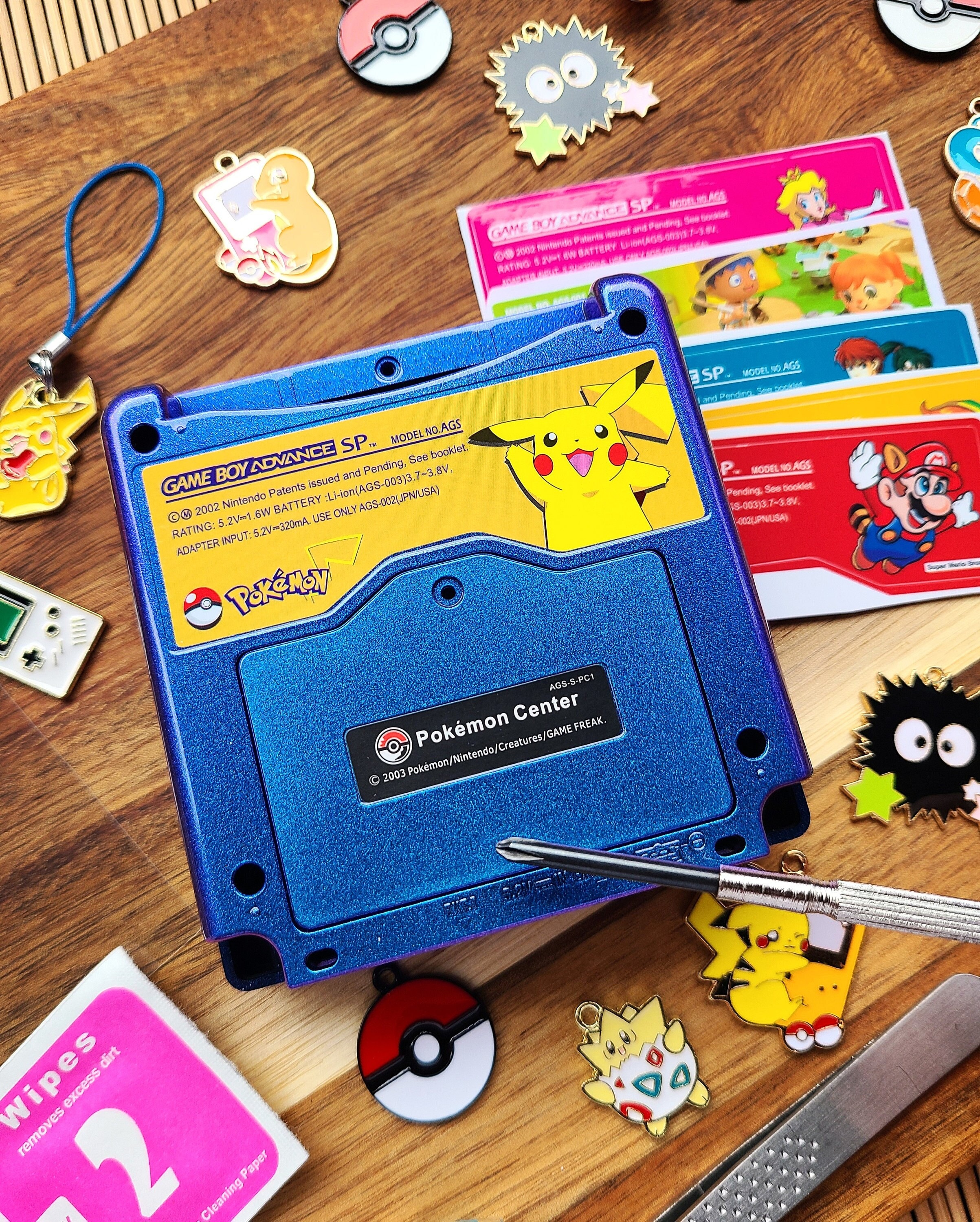 Reproduction Back Labels for Gameboy Advance SP, Miyoo Mini Plus