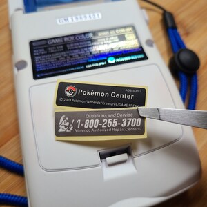 Nintendo Help Line Labels for Gameboy and Retro Consoles - Poké Center ...