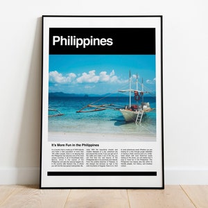 Philippines Poster Art, Philippines Photography, Philippines Print, Philippines Wall Art, Philippines Printable, Philippines Travel Poster