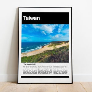 Taiwan poster kunst, Taiwan fotografie, Taiwan print, Taiwan kunst aan de muur, Taiwan afdrukbare, Taiwan reizen poster, Taiwanese decor, reizen print