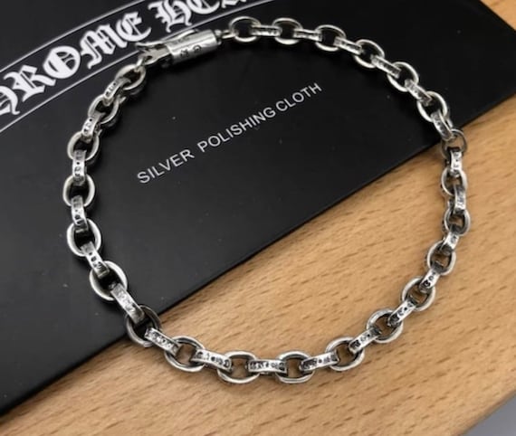 Chrome hearts paper chain bracelet sale