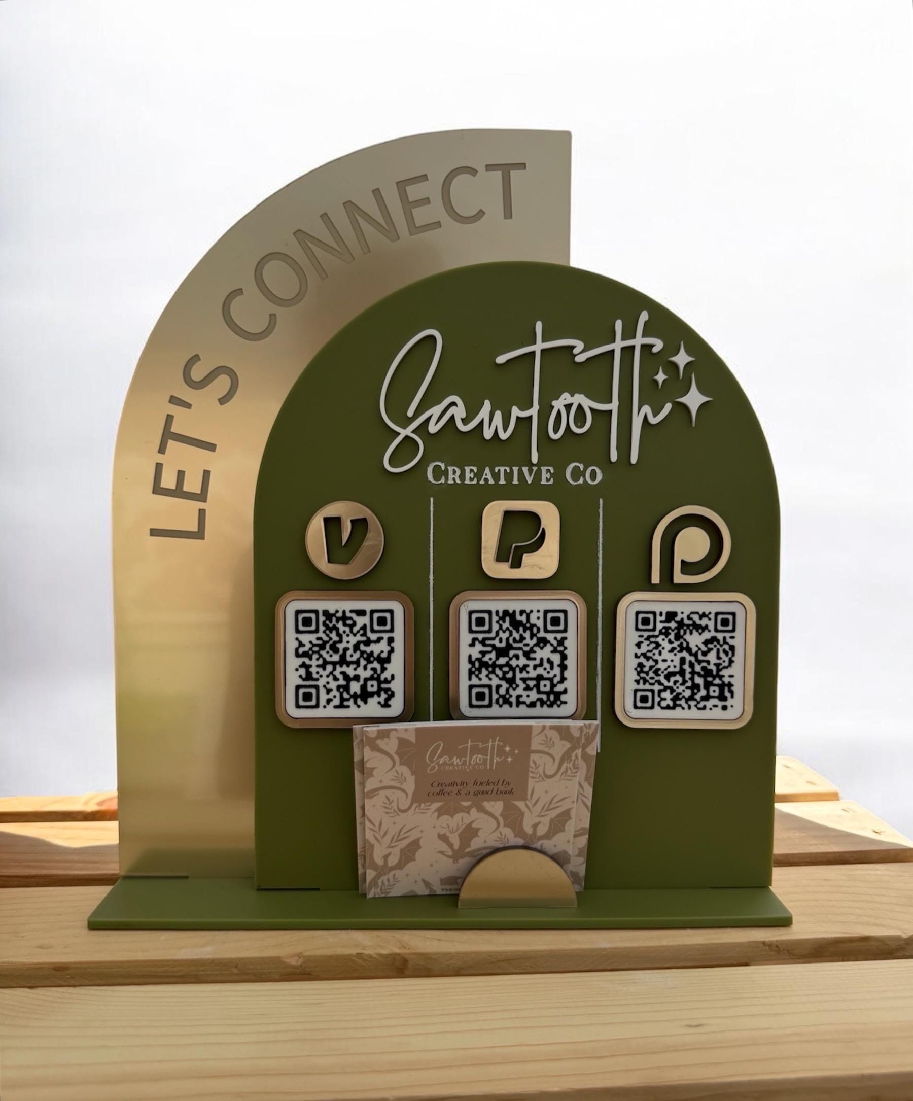 Custom Acrylic QR Code Sign for Small Business: Scan to Pay Payment ...