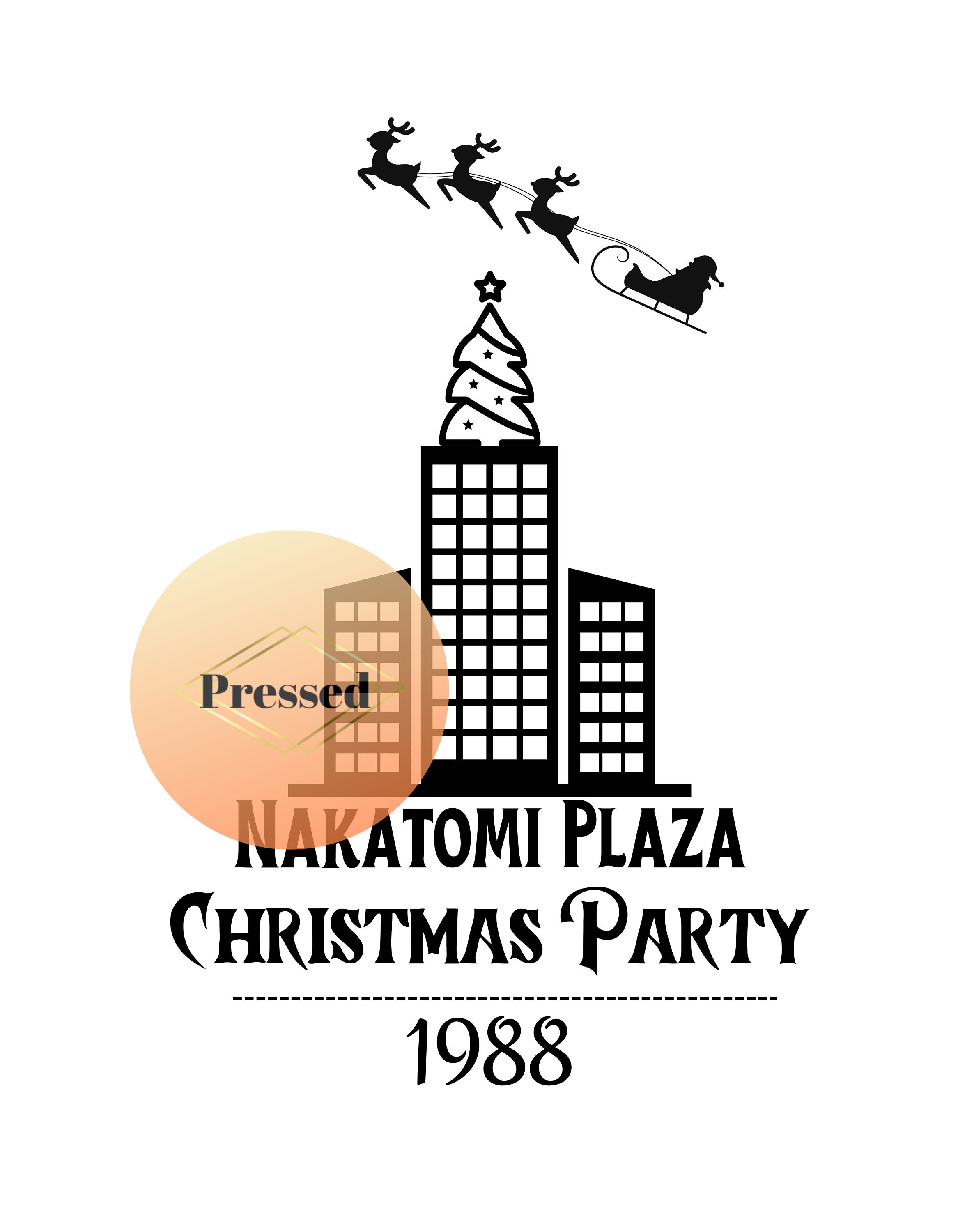 Die Hard Christmas Nakatomi Plaza SVG Download - Etsy