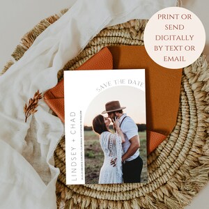 Modern Save The Date | Editable Save The Date | Digital Invite | Iphone Invitation | Save The Date Cards | Editable Template