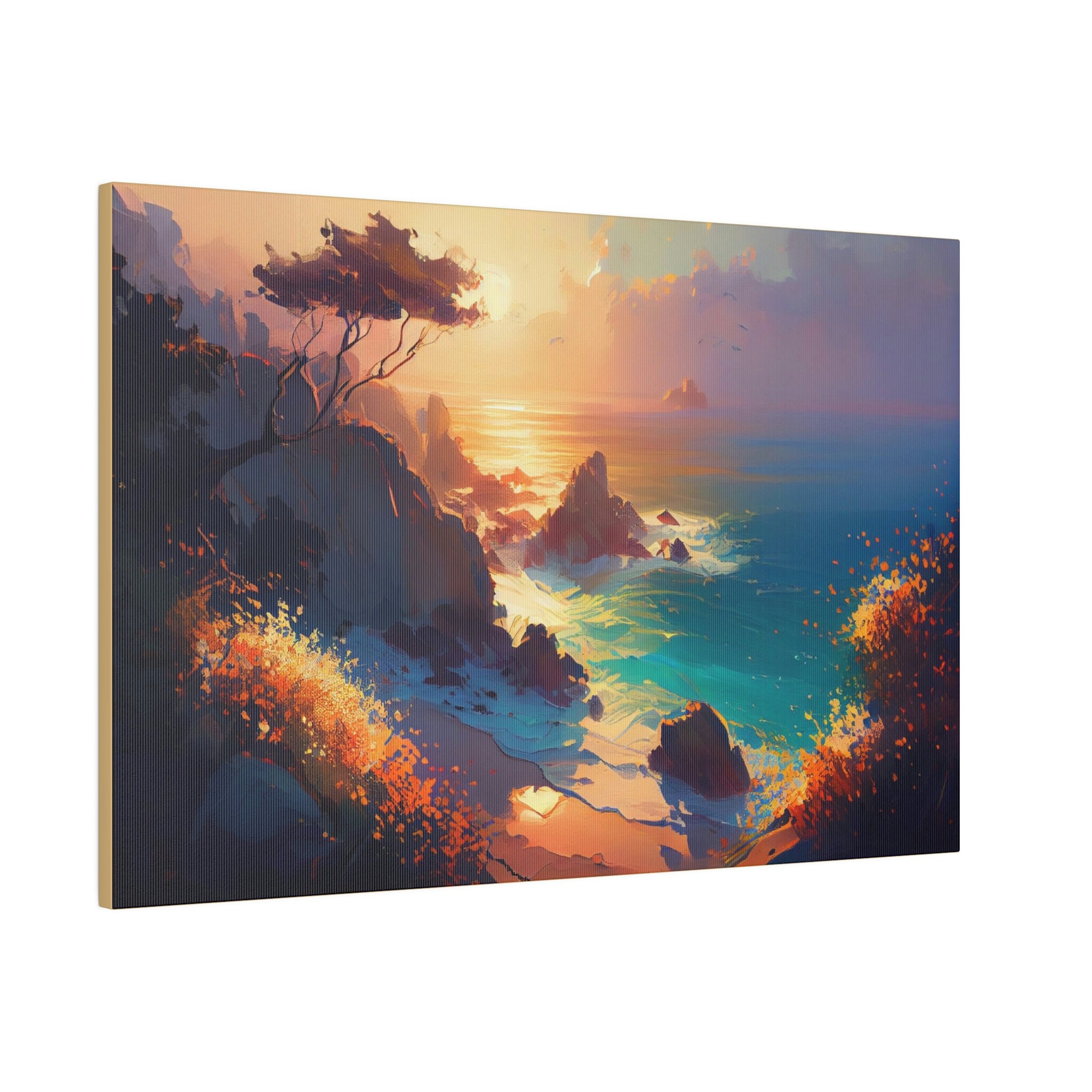 Sunset Beach Wall Art California Coast Art Sunset Print Etsy