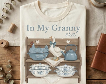 In meiner Oma Ära Digitales PNG Shirt Design, Vintage Gans Küchen Regal Kunst, Oma Kern Grafik, Sublimation PNG Sofortiger Download