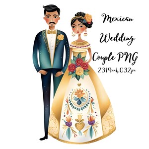 Mexikanische Blumen und Braut Pngs | Mexikanische Hochzeit Clip Art | Mexikanische Blumen | Mexikanische Hochzeit Designs | Goldhochzeit | Kommerzielle Nutzung