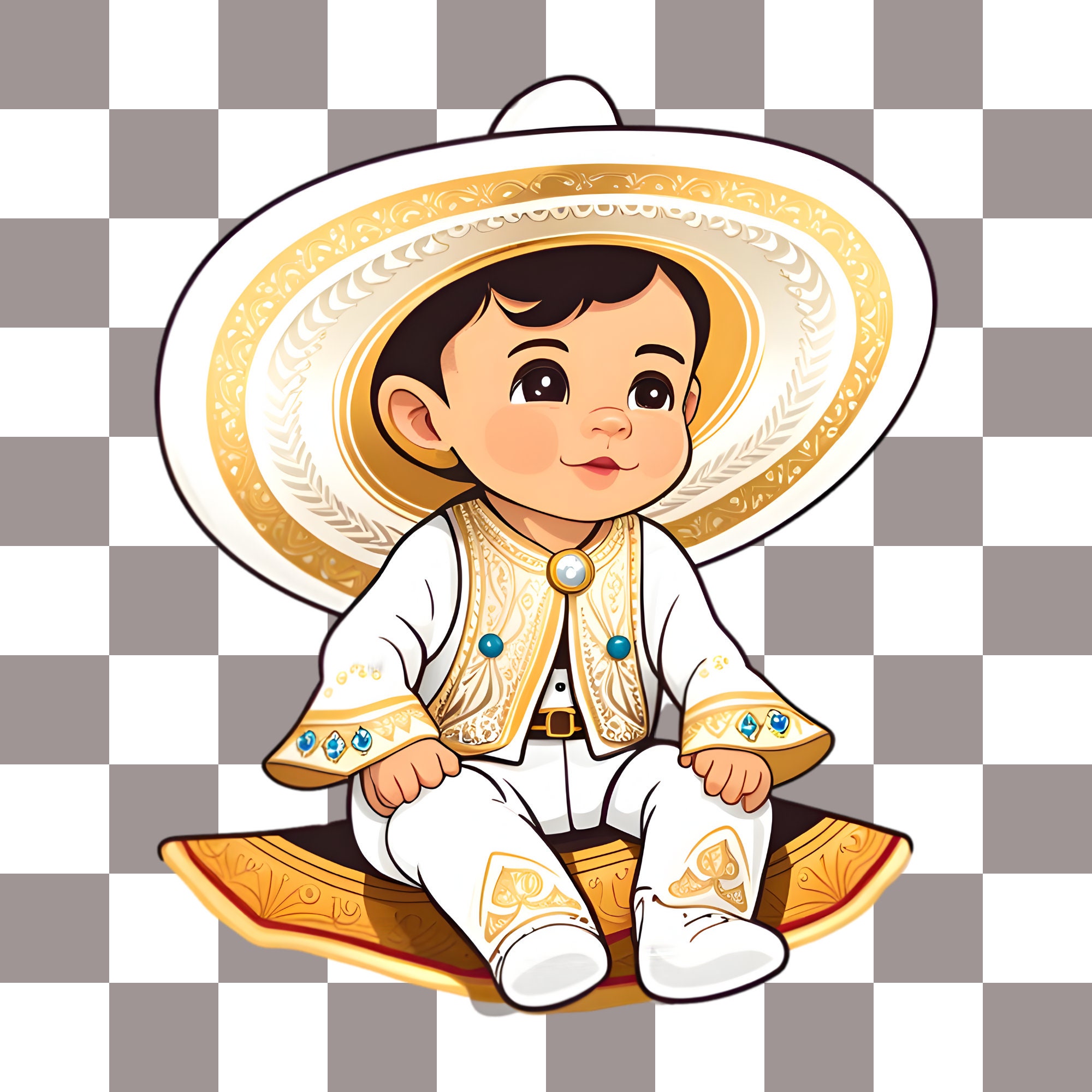 Mexican Charro Baby Boy PNG Mexican Baby Shower Mexican Wedding Charro