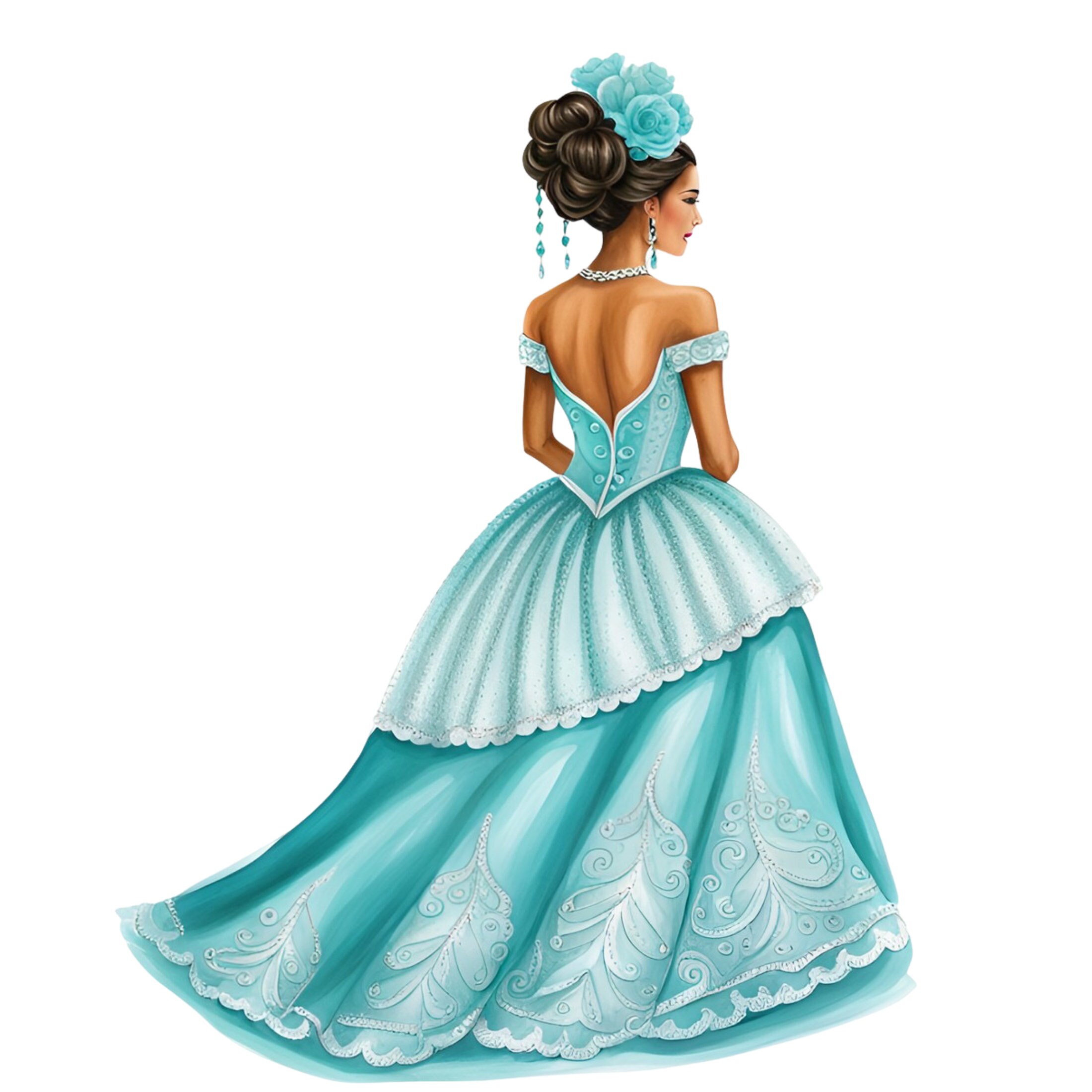 Quinceanera Clip Art Quinceanera Dress Quinceanera Girl Etsy