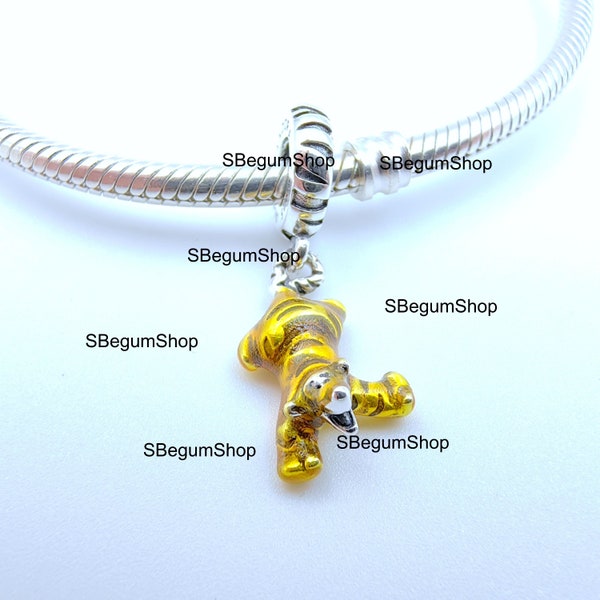 Genuine Pandora Sterling Silver Disney Winnie the Pooh Tigger Dangle Charm -  792213C01 For Pandora Bracelet