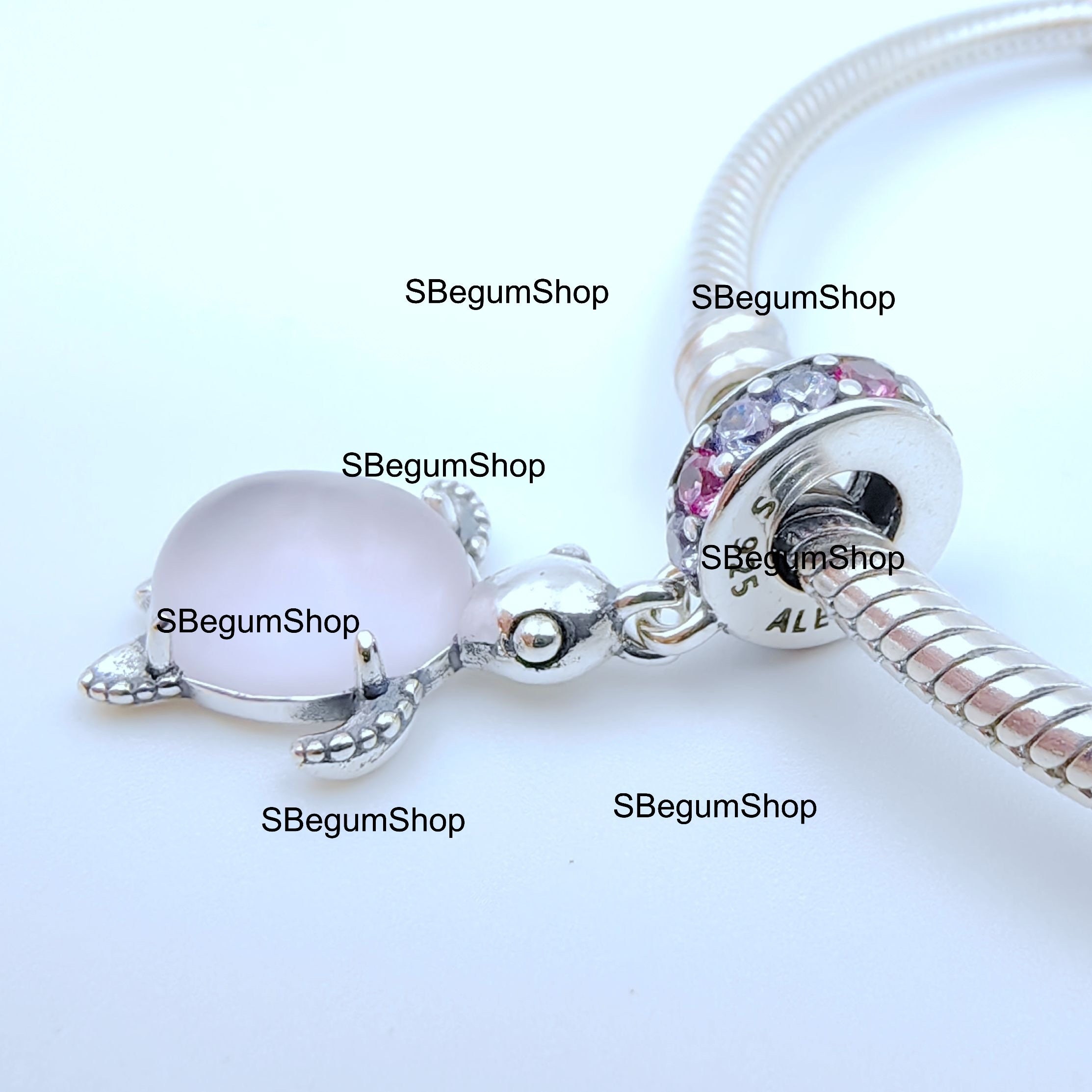 Pandora Charm Pendente Tartaruga Marina Vetro di Murano